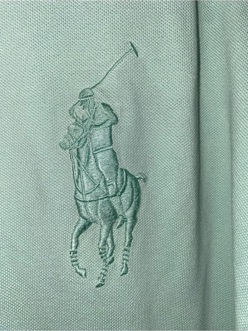 Polo Ralph Lauren Men’s 2XB Big Pony Polo Shirt Mint Green Short Sleeve